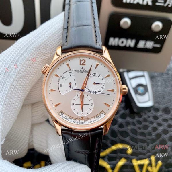 New Jaeger LeCoultre Master Geographic Men Watch Rose Gold New Jaeger LeCoultre Master Geographic Men Watch Rose Gold