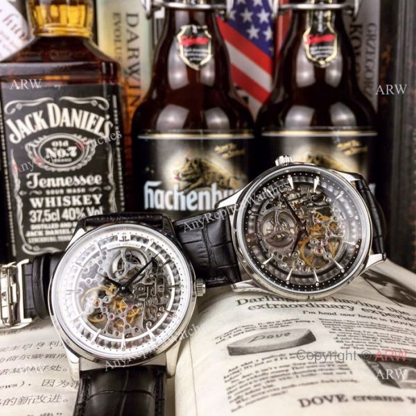 High Quality Copy Jaeger LeCoultre Stainless Steel Skeleton Dial Watches High Quality Copy Jaeger LeCoultre Stainless Steel Skeleton Dial Watches
