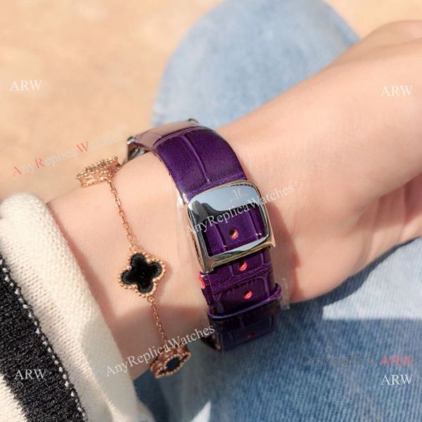 Low Price Jaeger-LeCoultre Rendez Vous Lady Watch SS Purple Leather Strap Low Price Jaeger-LeCoultre Rendez Vous Lady Watch SS Purple Leather Strap