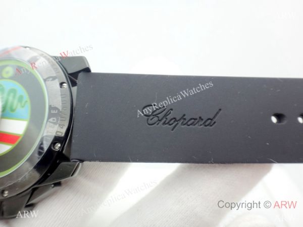 Fake Chopard Alfa Romeo Chronograph Black Dial Watch Red Hands Fake Chopard Alfa Romeo Chronograph Black Dial Watch Red Hands