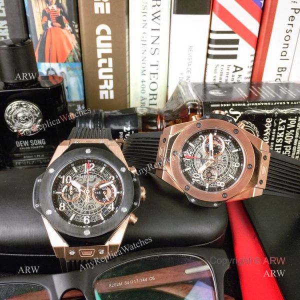 New Replica Hublot Big Bang King Unico Watch Rose Gold Case New Replica Hublot Big Bang King Unico Watch Rose Gold Case