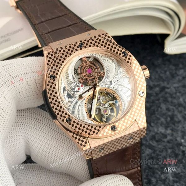 High Quality Hublot Classic Fusion Tourbillon Men Watch Rose Gold High Quality Hublot Classic Fusion Tourbillon Men Watch Rose Gold