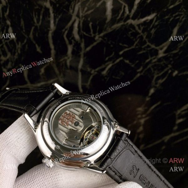 Piaget Polo Tourbillon Copy Watches White Dial Black Leather Strap Piaget Polo Tourbillon Copy Watches White Dial Black Leather Strap