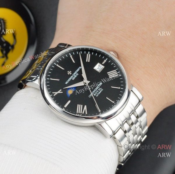 Vacheron Constantin Moonphase watch 40mm Stainless Steel Black Dial Vacheron Constantin Moonphase watch 40mm Stainless Steel Black Dial