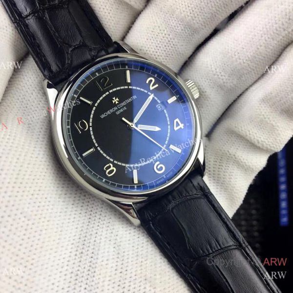 Copy Vacheron Constantin Geneve Stainless Steel Black Watch Low Price Copy Vacheron Constantin Geneve Stainless Steel Black Watch Low Price
