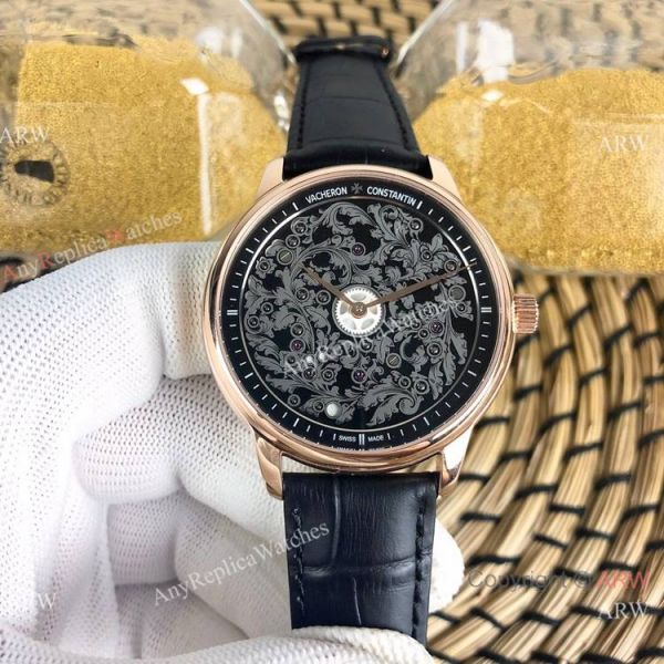 Replica Vacheron Constantin Geneve Flower Dial Blue Leather Strap Replica Vacheron Constantin Geneve Flower Dial Blue Leather Strap