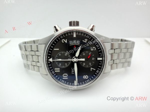 Replica Swiss IWC Pilot 7750 Stainless Steel Gray Dial Watch 43MM Replica Swiss IWC Pilot 7750 Stainless Steel Gray Dial Watch 43MM