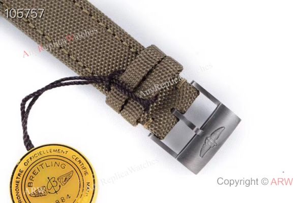 GB Swiss Replica Breitling Avenger blackbird V2 Watch Titanium Case Green Strap GB Swiss Replica Breitling Avenger blackbird V2 Watch Titanium Case Green Strap