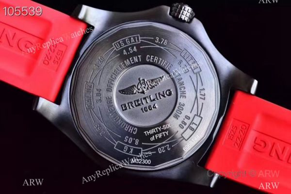 GF Swiss Grade Replica Breitling Avenger II GMT Watch SS Red Rubber Strap GF Swiss Grade Replica Breitling Avenger II GMT Watch SS Red Rubber Strap