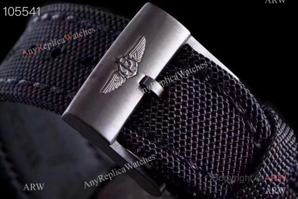 Replica Breitling Avenger II GMT 2836 SS Black Dial Watch GF Factory Replica Breitling Avenger II GMT 2836 SS Black Dial Watch GF Factory
