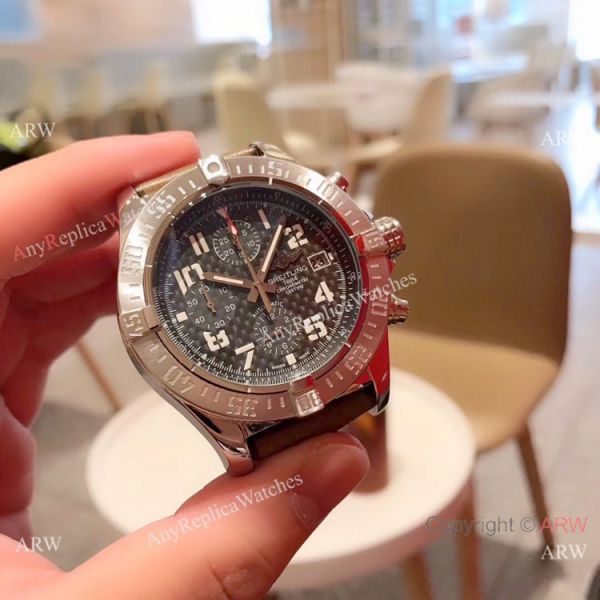 New Copy Breitling Super Avenger II SS Brown Leather Strap Watch 43mm New Copy Breitling Super Avenger II SS Brown Leather Strap Watch 43mm
