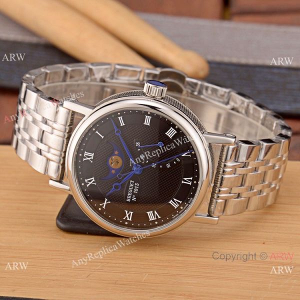 Breguet Classique Moon phase Replica Watch 2-Tone Rose Gold White Dial Breguet Classique Moon phase Replica Watch 2-Tone Rose Gold White Dial