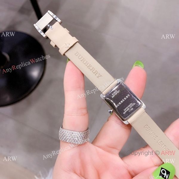 Japan Grade Burberry Ladies Watches SS Black Leather strap Japan Grade Burberry Ladies Watches SS Black Leather strap
