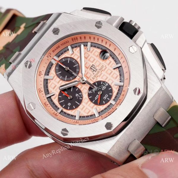 2019 Copy Audemars Piguet Royal Oak Offshore Watch SS Camouflage Strap 2019 Copy Audemars Piguet Royal Oak Offshore Watch SS Camouflage Strap