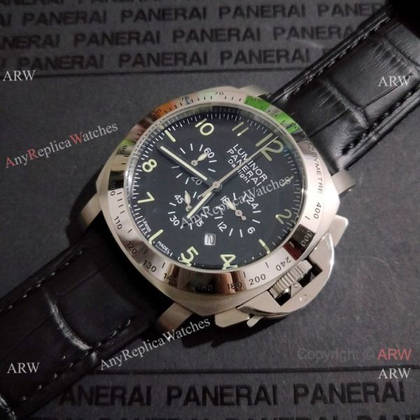 High Quality Panerai Luminor Daylight 44mm Black Dial Black Leather Strap High Quality Panerai Luminor Daylight 44mm Black Dial Black Leather Strap