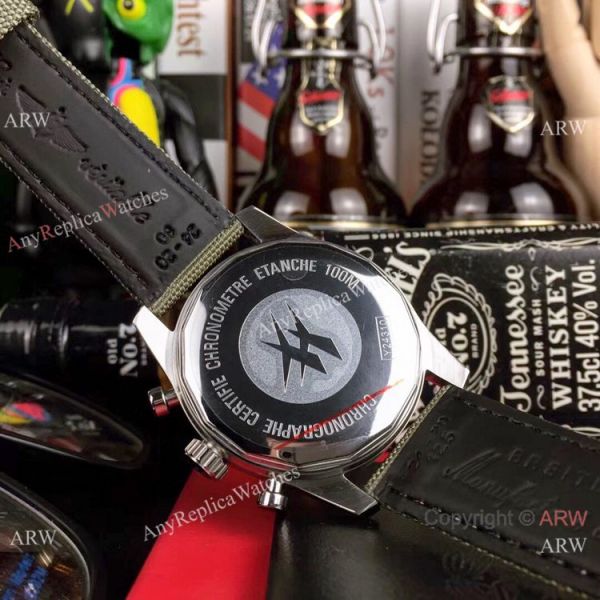 New Copy Breitling Navitimer Chronograph Watches SS Brown Military Strap New Copy Breitling Navitimer Chronograph Watches SS Brown Military Strap