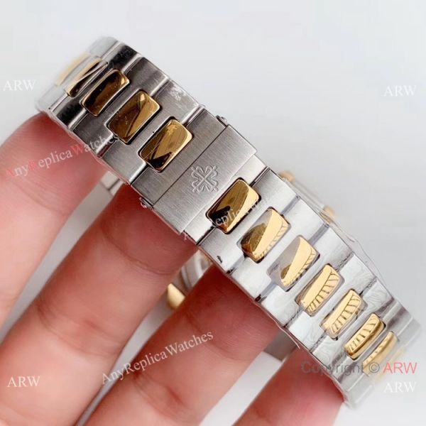Highest Quality Copy Patek Philippe Nautilus Two Tone Black Watch Swiss Grade 1 Highest Quality Copy Patek Philippe Nautilus Two Tone Black Watch Swiss Grade 1