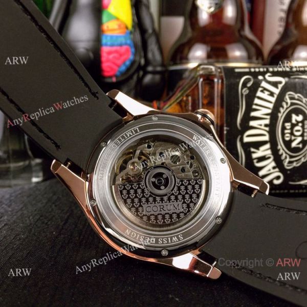 High Quality Copy Corum Bubble Skull Face Rose Gold Wristwatch High Quality Copy Corum Bubble Skull Face Rose Gold Wristwatch