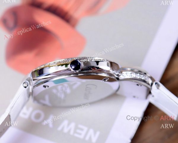 Higher Quality Cartier Ladies 35mm Watch Stainless Steel Diamond Higher Quality Cartier Ladies 35mm Watch Stainless Steel Diamond