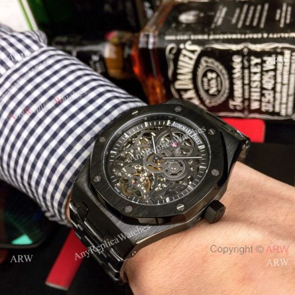 New Style Fake AP Skeleton Watch Audemars Piguet Royal Oak Gold Inner Watch New Style Fake AP Skeleton Watch Audemars Piguet Royal Oak Gold Inner Watch