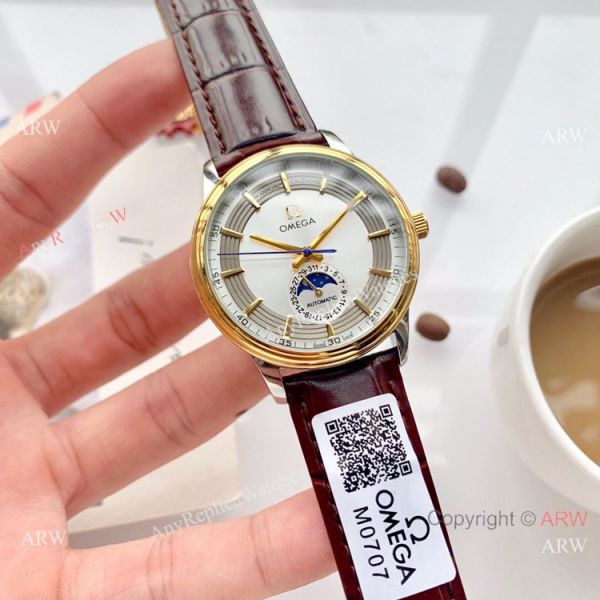New Omega De Ville Fake Hour Vision Moonphase Watch 40mm New Omega De Ville Fake Hour Vision Moonphase Watch 40mm