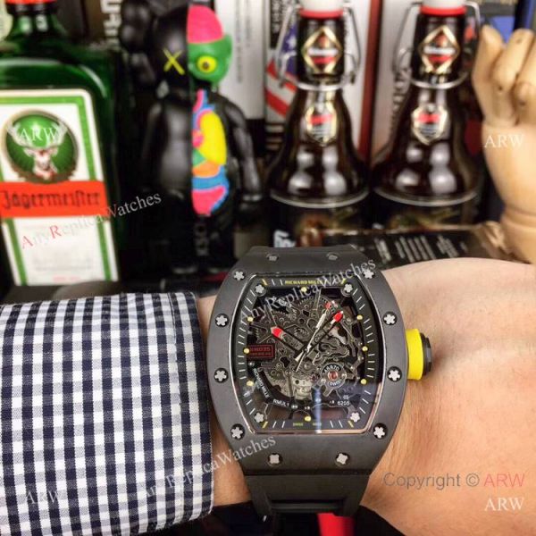 Richard Mille AAA Watches RM035 AMERICAS Red Rubber Strap Richard Mille AAA Watches RM035 AMERICAS Red Rubber Strap