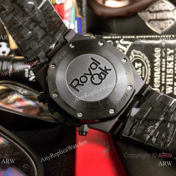 Copy Audemars Piguet Royal Oak Chrono Watches Blacksteel Green Sub-dials Copy Audemars Piguet Royal Oak Chrono Watches Blacksteel Green Sub-dials