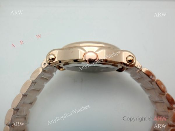 High Quality Chopard Happy Sport Quartz Watch Rose Gold Gray Dial High Quality Chopard Happy Sport Quartz Watch Rose Gold Gray Dial
