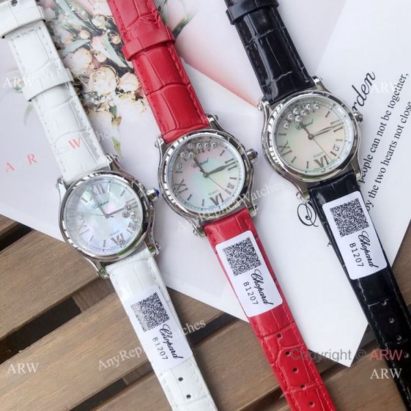 Replica Chopard Happy Sport 36mm Watches 2-Tone Rose Gold White Dial Replica Chopard Happy Sport 36mm Watches 2-Tone Rose Gold White Dial