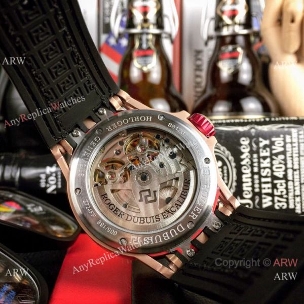 Best Replica Roger Dubuis Excalibur Double Tourbillon Watch Rose Gold Skeleton Face Best Replica Roger Dubuis Excalibur Double Tourbillon Watch Rose Gold Skeleton Face