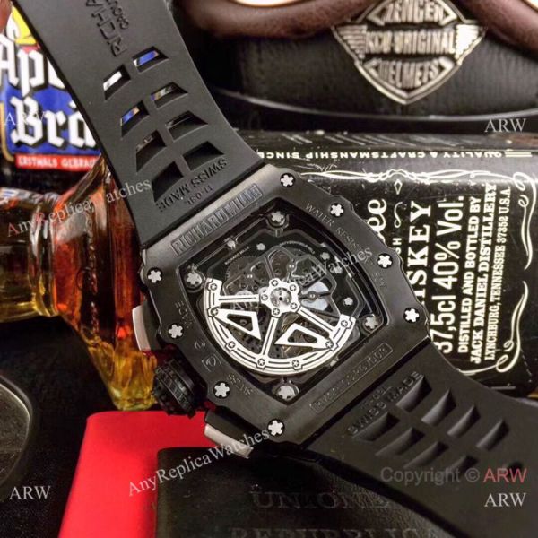 New Richard Mille Flyback RM 11-03 Replica Watches All Black New Richard Mille Flyback RM 11-03 Replica Watches All Black