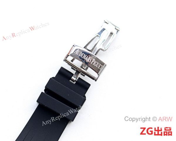 Fake Audemars Piguet Royal Oak 42mm Watch Black Dial Black Rubber Strap Fake Audemars Piguet Royal Oak 42mm Watch Black Dial Black Rubber Strap