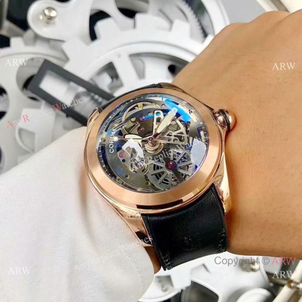 New Replica Corum Watches Corum Bubble Squelette Rose Gold Skeleton Dial New Replica Corum Watches Corum Bubble Squelette Rose Gold Skeleton Dial