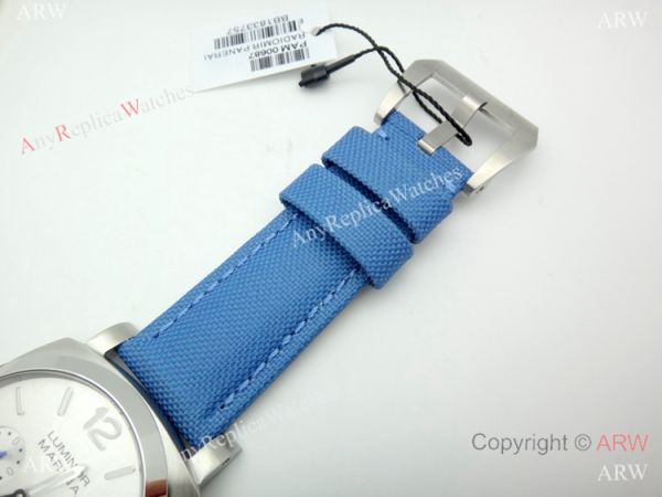 Copy Panerai Luminor Marina PAM 687 Automatic Watch SS Blue Leather Strap Copy Panerai Luminor Marina PAM 687 Automatic Watch SS Blue Leather Strap