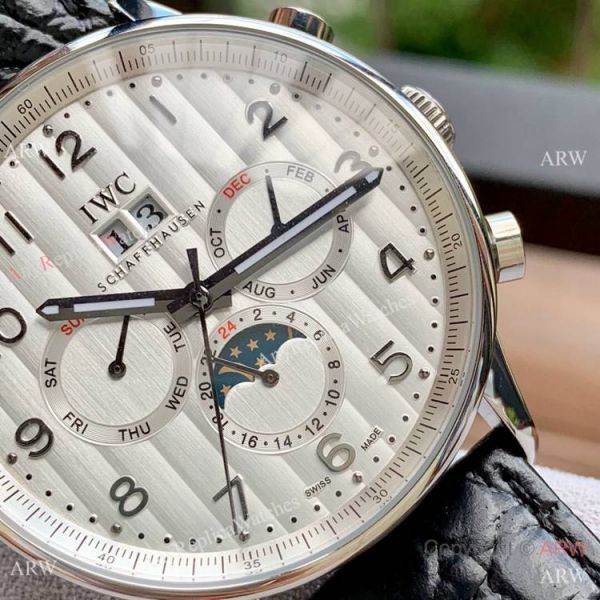 Copy IWC Portofino Grand Complication SS White Dial Watch Best Quality Copy IWC Portofino Grand Complication SS White Dial Watch Best Quality