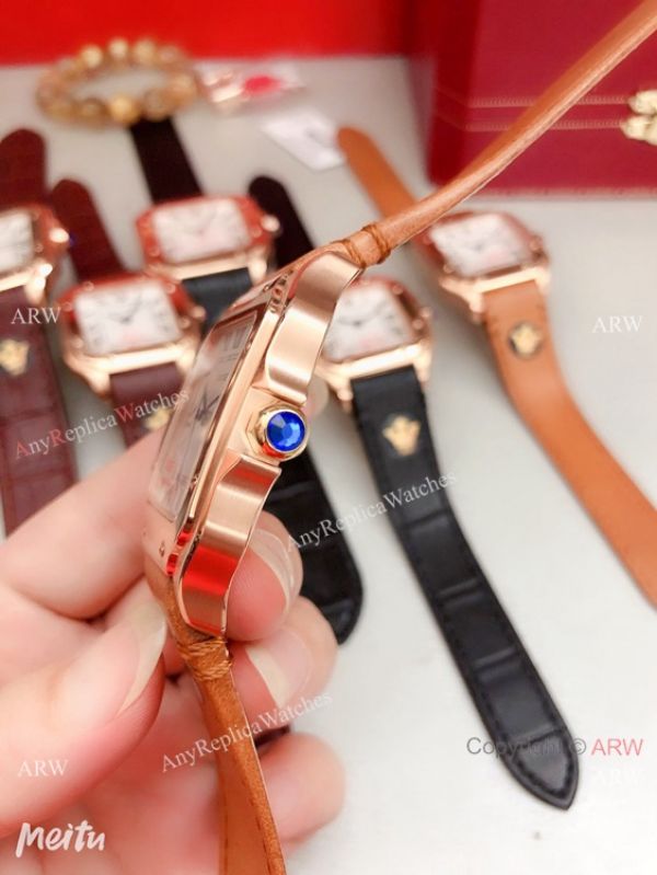 Clone Cartier Santos de Rose Gold Quartz Watch Japan Grade Clone Cartier Santos de Rose Gold Quartz Watch Japan Grade