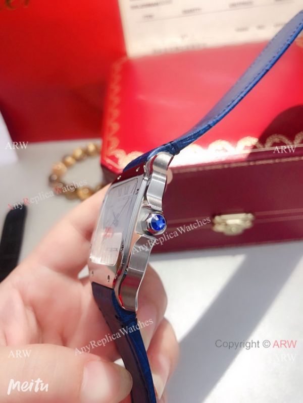 Buy Replica Cartier Santos de SS White Roman Dial Watch Quartz Buy Replica Cartier Santos de SS White Roman Dial Watch Quartz