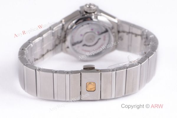 Swiss Replica Omega Constellation Stainless Steel Blue MOP Dial Watch 27mm Swiss Replica Omega Constellation Stainless Steel Blue MOP Dial Watch 27mm