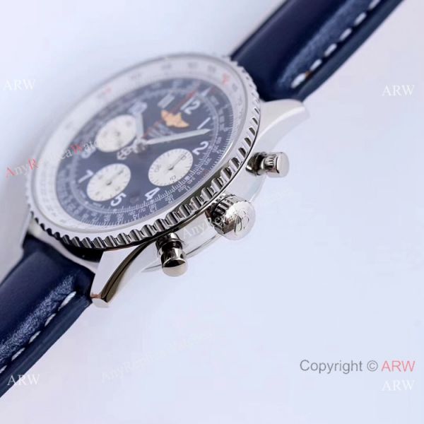 JF Factory Copy Breitling Navitimer 01 Automatic Chronograph Watch SS Blue Dial JF Factory Copy Breitling Navitimer 01 Automatic Chronograph Watch SS Blue Dial