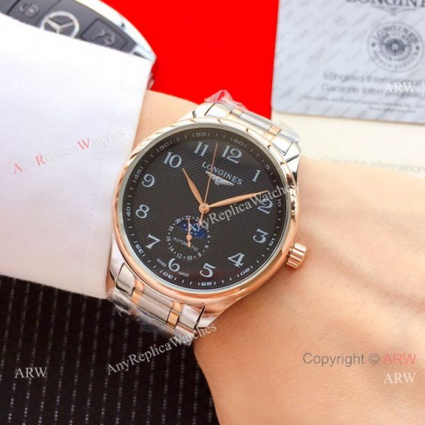 2019 Replica Longines Master Moonphase Automatic 40mm Watch Two Tone 2019 Replica Longines Master Moonphase Automatic 40mm Watch Two Tone