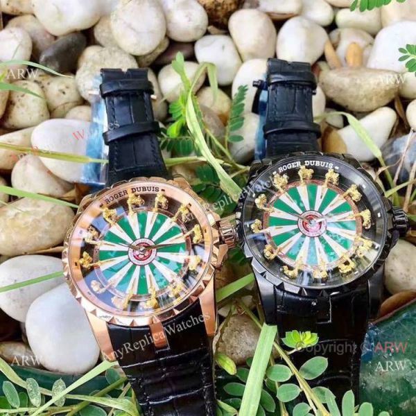 Roger Dubuis Excalibur Rddbex0495 Copy Watch Green White Face Roger Dubuis Excalibur Rddbex0495 Copy Watch Green White Face