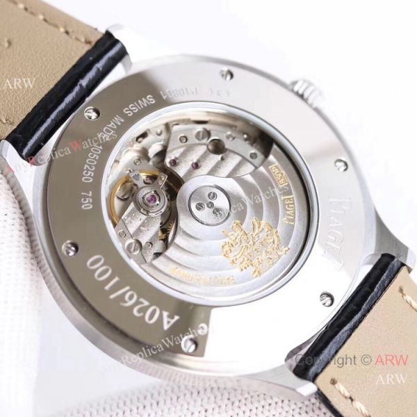 Swiss Grade Piaget Emperador Coussin Dual Time Zone Watch SS Diamond Swiss Grade Piaget Emperador Coussin Dual Time Zone Watch SS Diamond