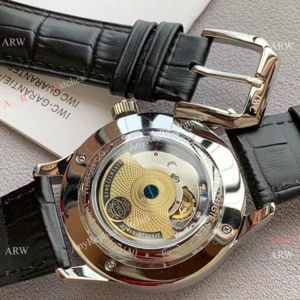 IWC Portugieser Annual Calendar Watches White Dial Black Leather Strap IWC Portugieser Annual Calendar Watches White Dial Black Leather Strap