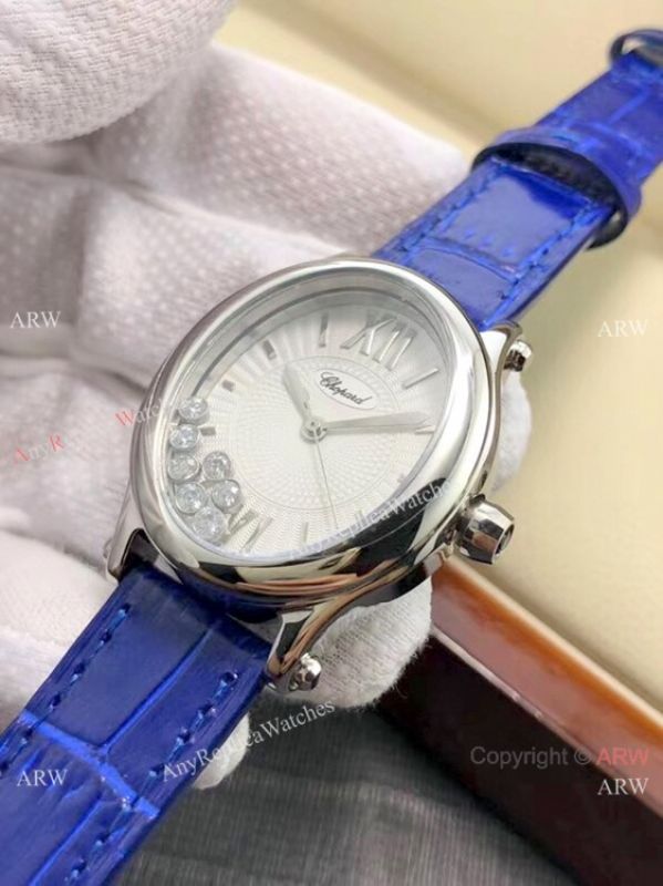 New Replica Chopard Happy Sport Oval White MOP Dial Watch Women New Replica Chopard Happy Sport Oval White MOP Dial Watch Women
