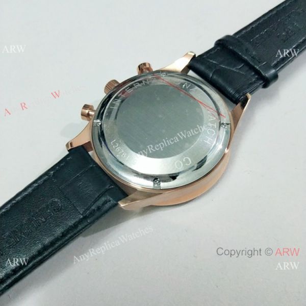 IWC Portuguese Black Face Rose Gold Chronograph Watch High Quality Replica Watches China IWC Portuguese Black Face Rose Gold Chronograph Watch High Quality Replica Watches China