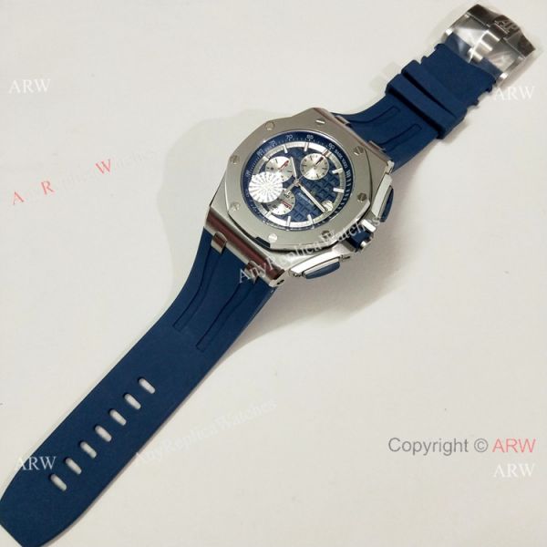 Fake Audemars Piguet Royal Oak Offshore Blue Rubber Strap Watch 44mm Fake Audemars Piguet Royal Oak Offshore Blue Rubber Strap Watch 44mm