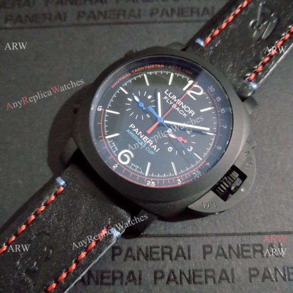 Copy Panerai PAM725 Luminor Amercias Cup Flyback Watch Blacksteel Copy Panerai PAM725 Luminor Amercias Cup Flyback Watch Blacksteel