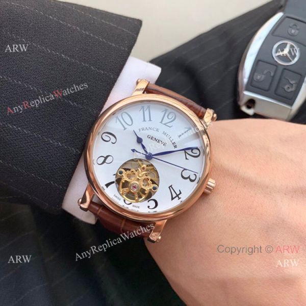 Clone Franck Muller Geneve Tourbillon Rose Gold Men Watch 42mm Clone Franck Muller Geneve Tourbillon Rose Gold Men Watch 42mm