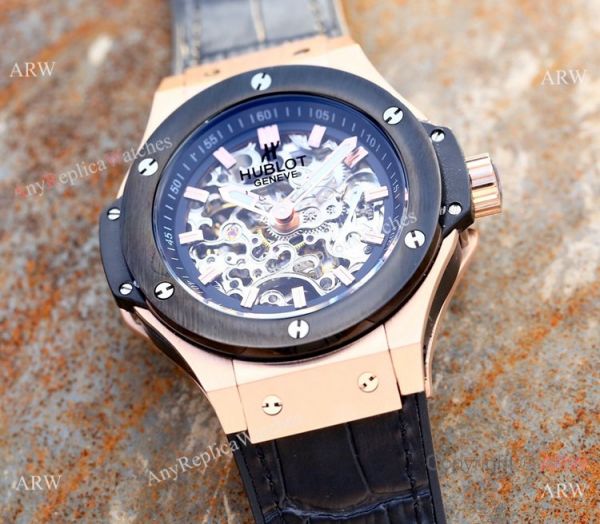 Copy Hublot Skeleton Big Bang Men Watch Sand Case 45mm Copy Hublot Skeleton Big Bang Men Watch Sand Case 45mm