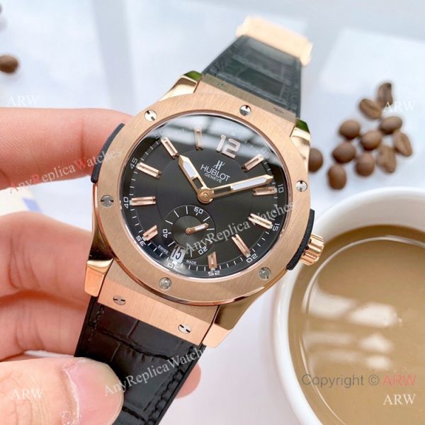 Solid Black Hublot Classic Fusion Men Watch New Replica Solid Black Hublot Classic Fusion Men Watch New Replica